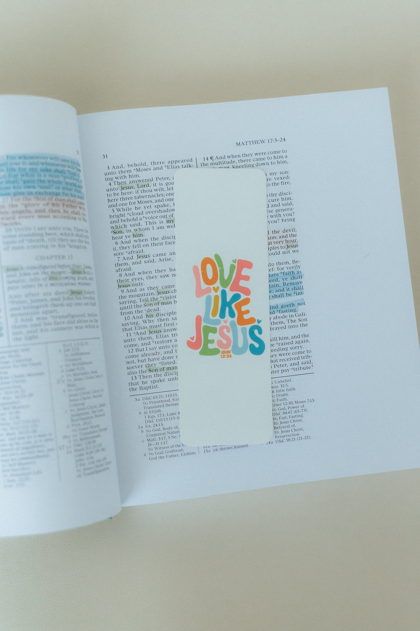 Love Like Jesus, Christian Bookmark