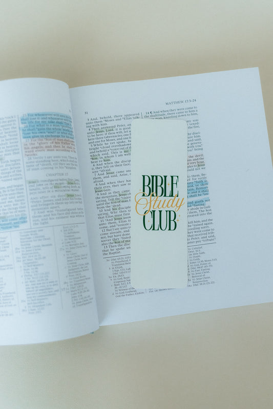 Bible Study Club, Christian Bookmark