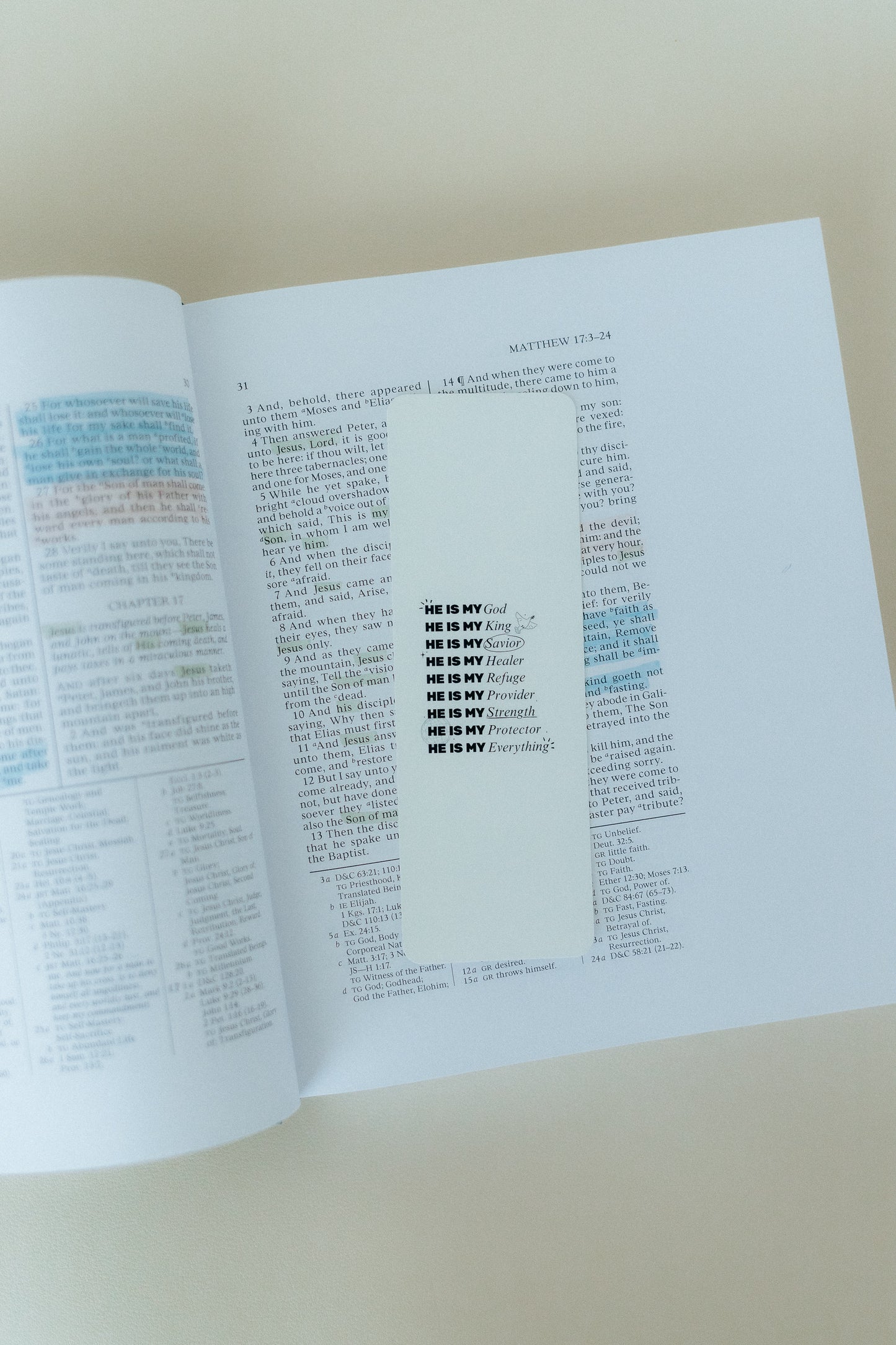 He Is My, List, Christian Bookmark