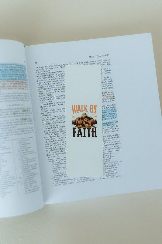 Walk By Faith, Christian Bookmark