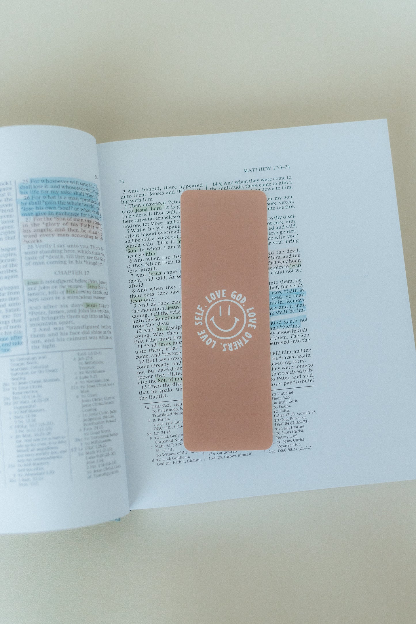 Love God Love Others Love Self, Christian Bookmark