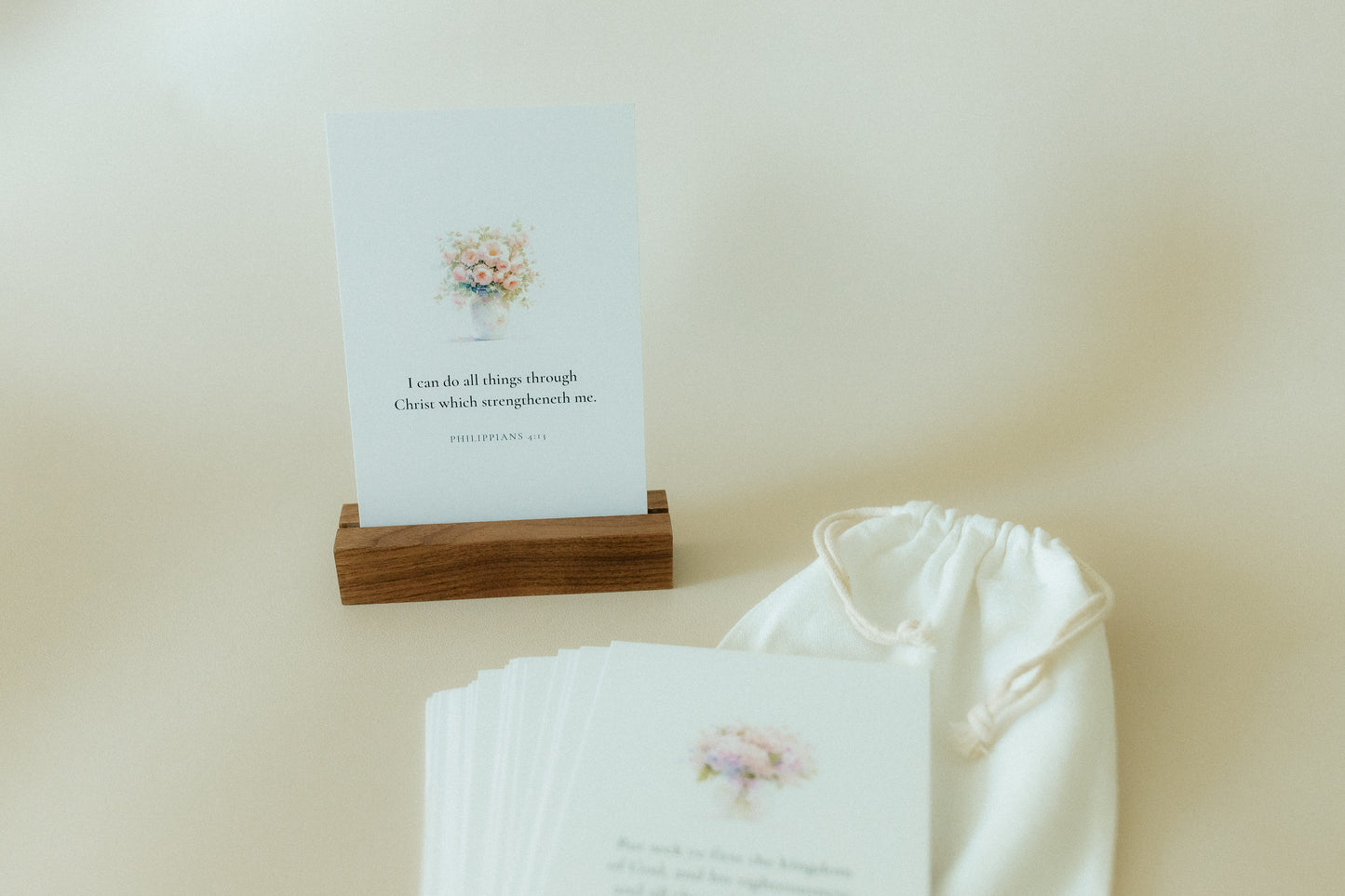 Weekly Scripture Card Pack, Flower Vases, 52 Scriptures for 52 Weeks