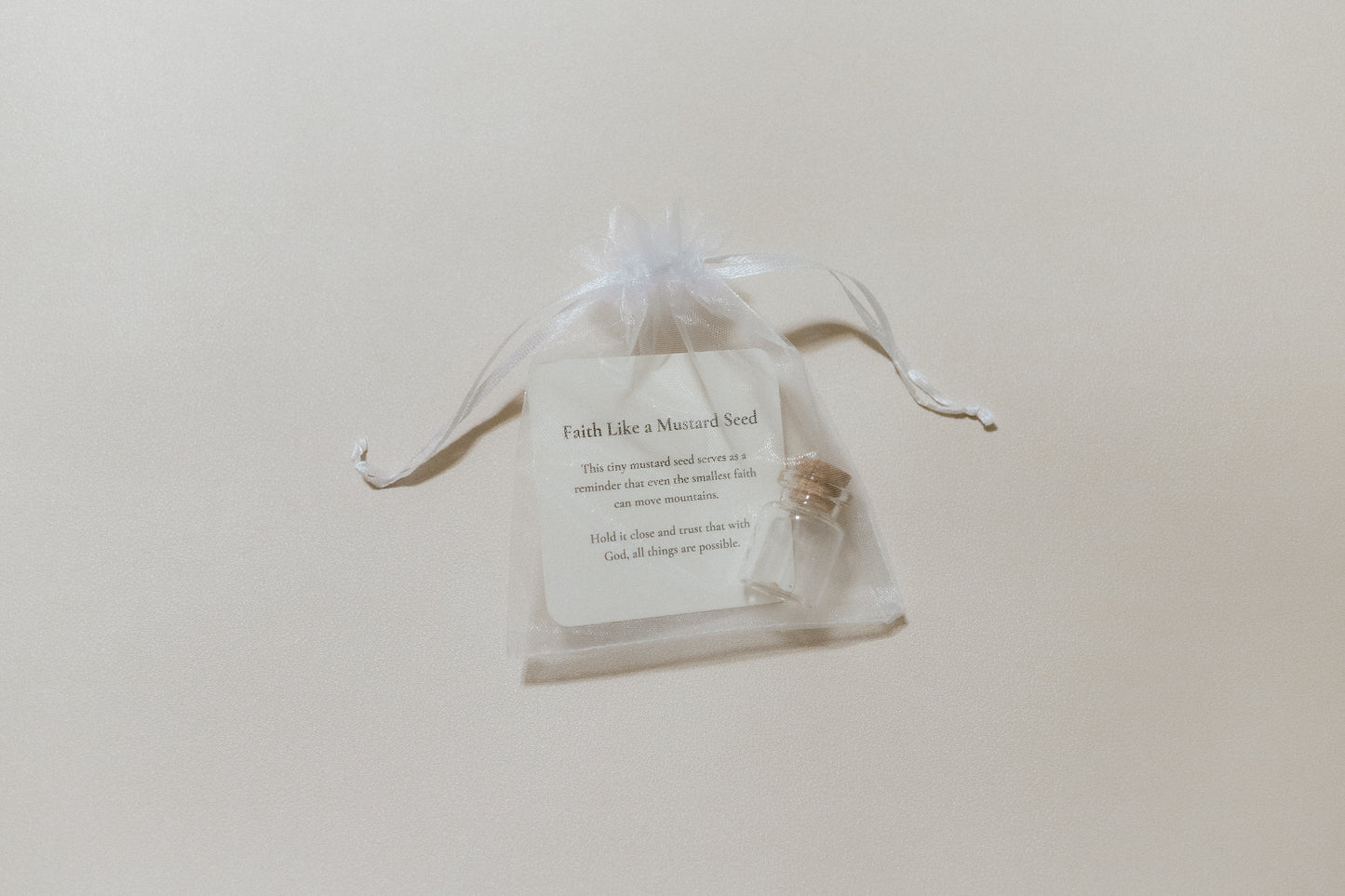 Faith Like a Mustard Seed, Ministering Handout, Christian Gifts