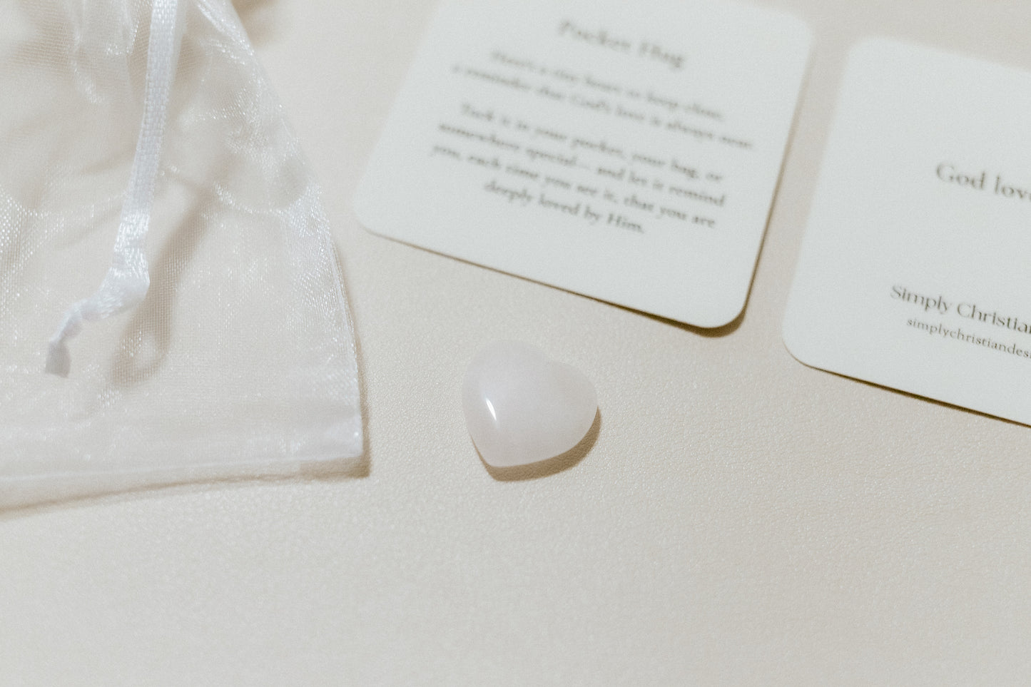 Pocket Hug, Ministering Handout, Pink or Blue Stone, Christian Gifts