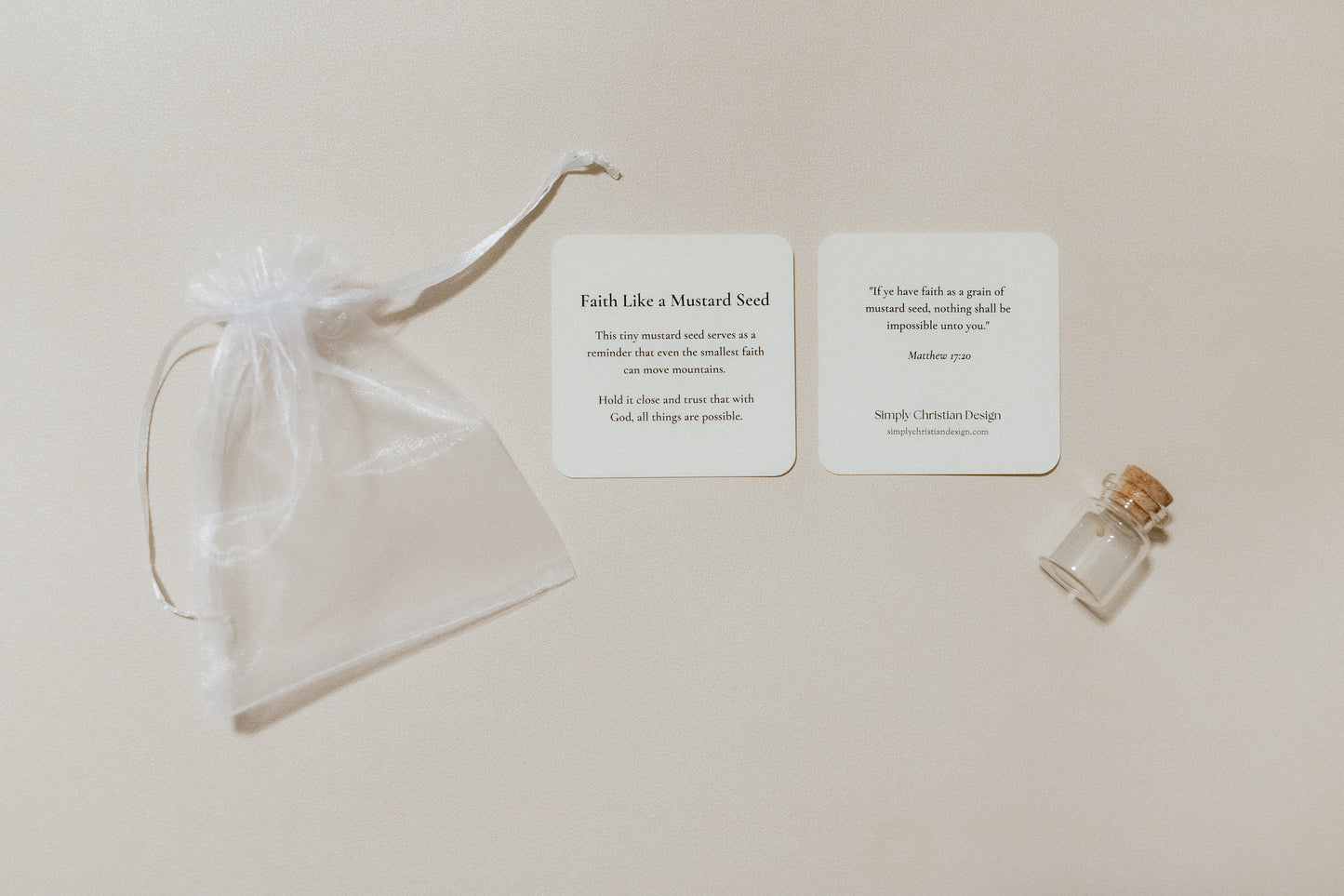 Faith Like a Mustard Seed, Ministering Handout, Christian Gifts