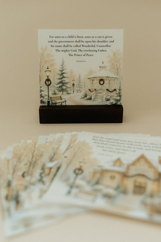 Christmas In The Village, Signature Scripture Cards, Christian Gifts
