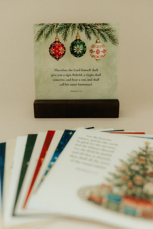 Merry & Bright, Signature Scripture Cards, Christian Gifts