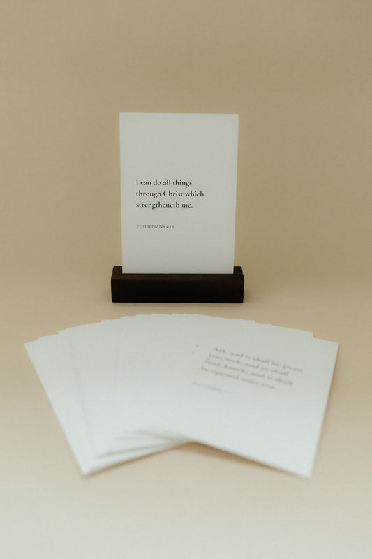 The Minimalist, Weekly Scripture Cards, Christian Gifts