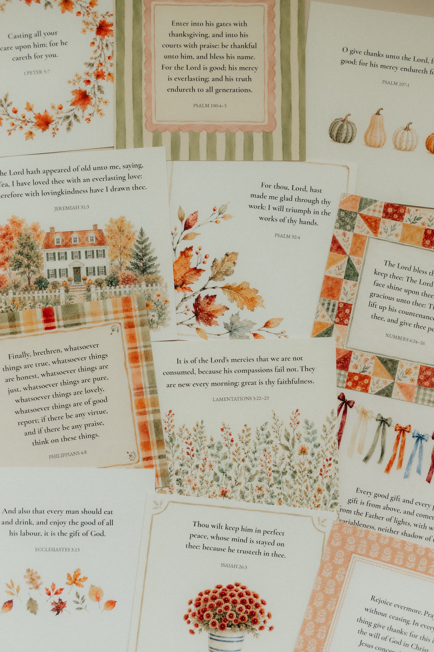 Gather & Give Thanks, Signature Scripture Cards, Christian Gifts