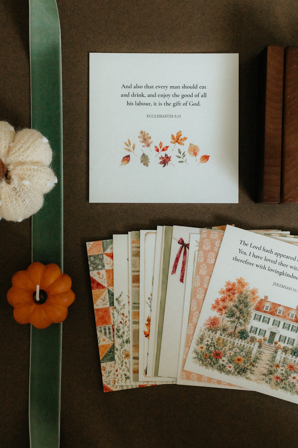Gather & Give Thanks, Signature Scripture Cards, Christian Gifts