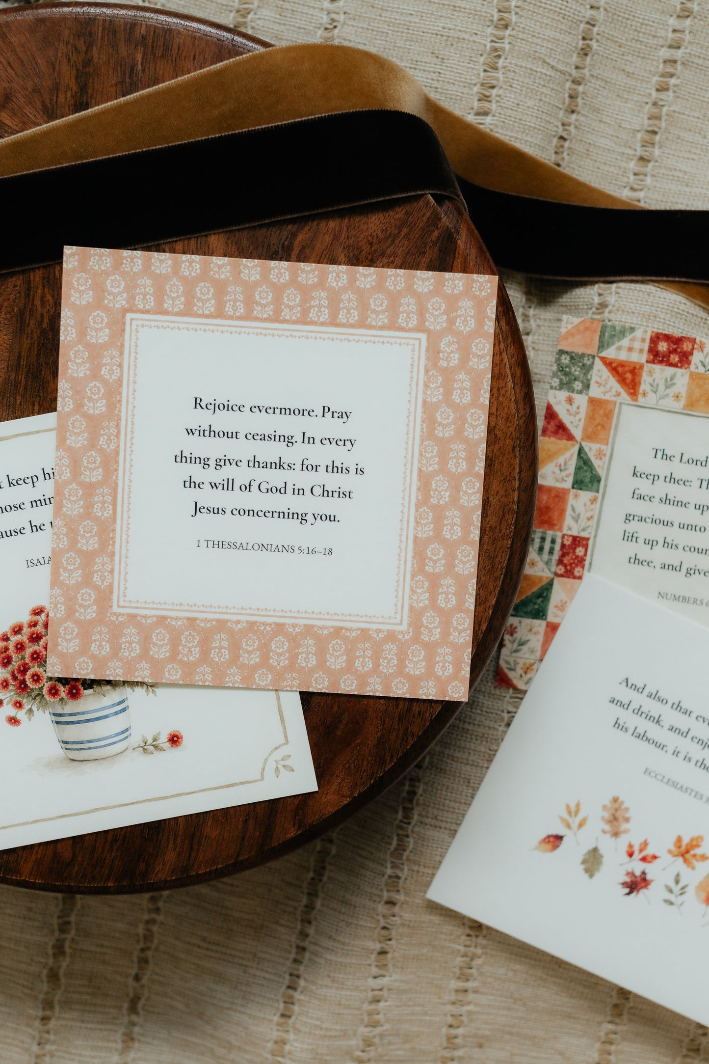 Gather & Give Thanks, Signature Scripture Cards, Christian Gifts