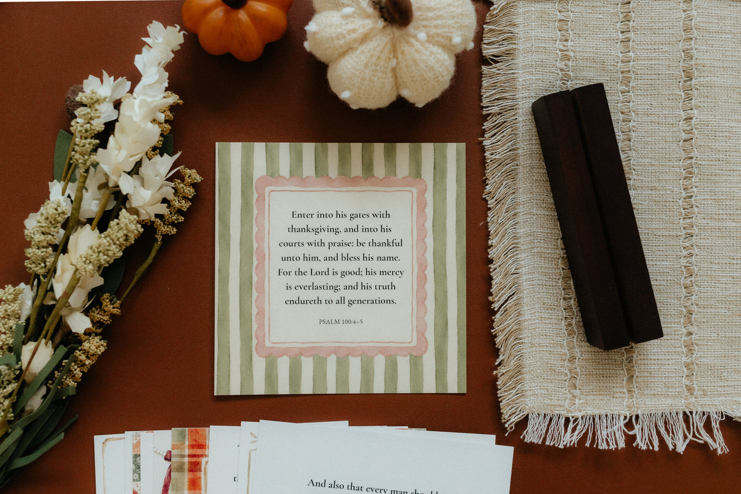 Gather & Give Thanks, Signature Scripture Cards, Christian Gifts