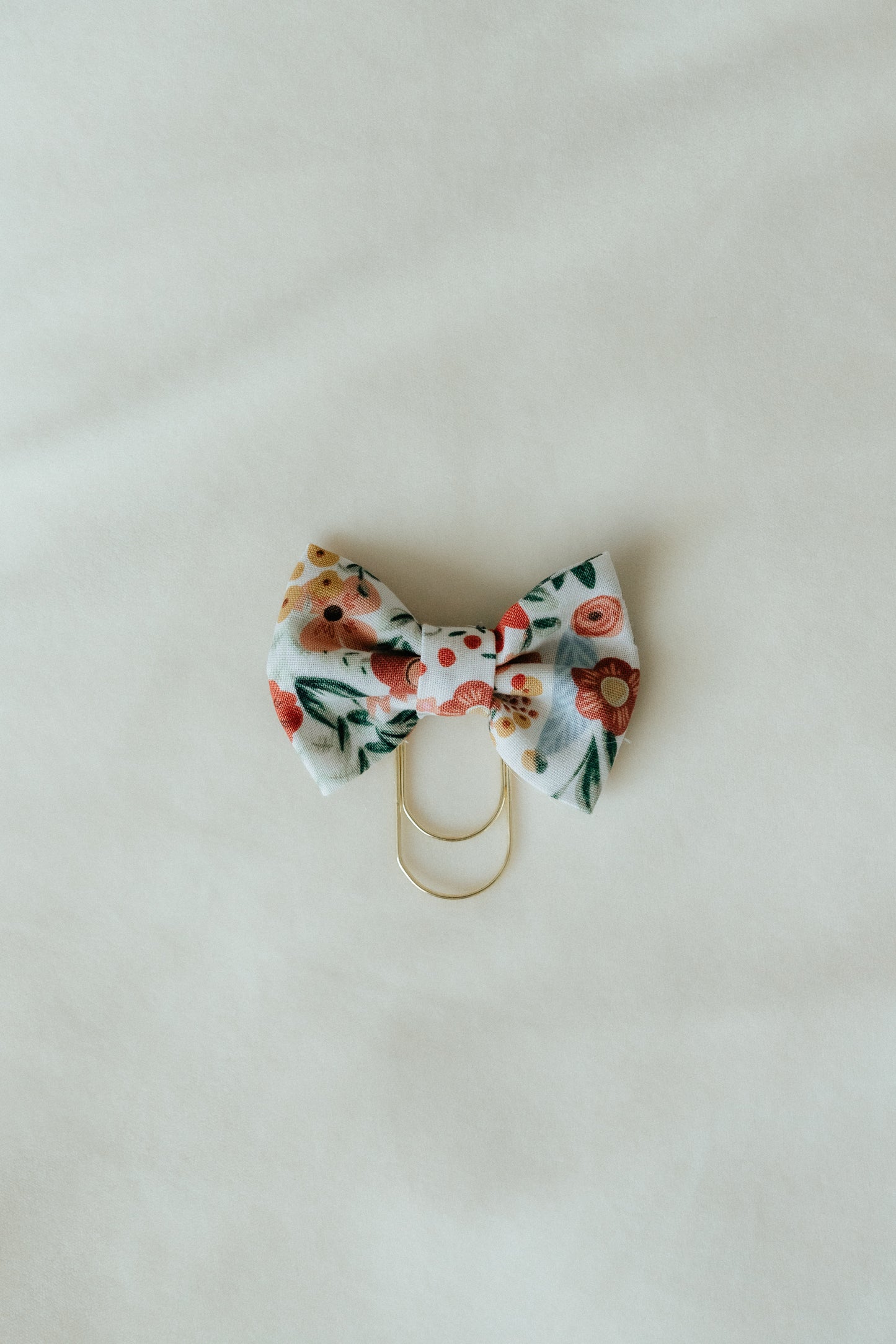 Cotton Bow Bookmark - Floral