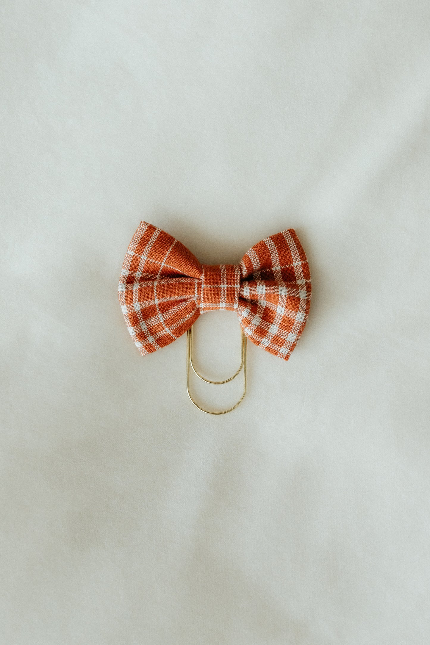 Cotton Bow Bookmark - Pumpkin