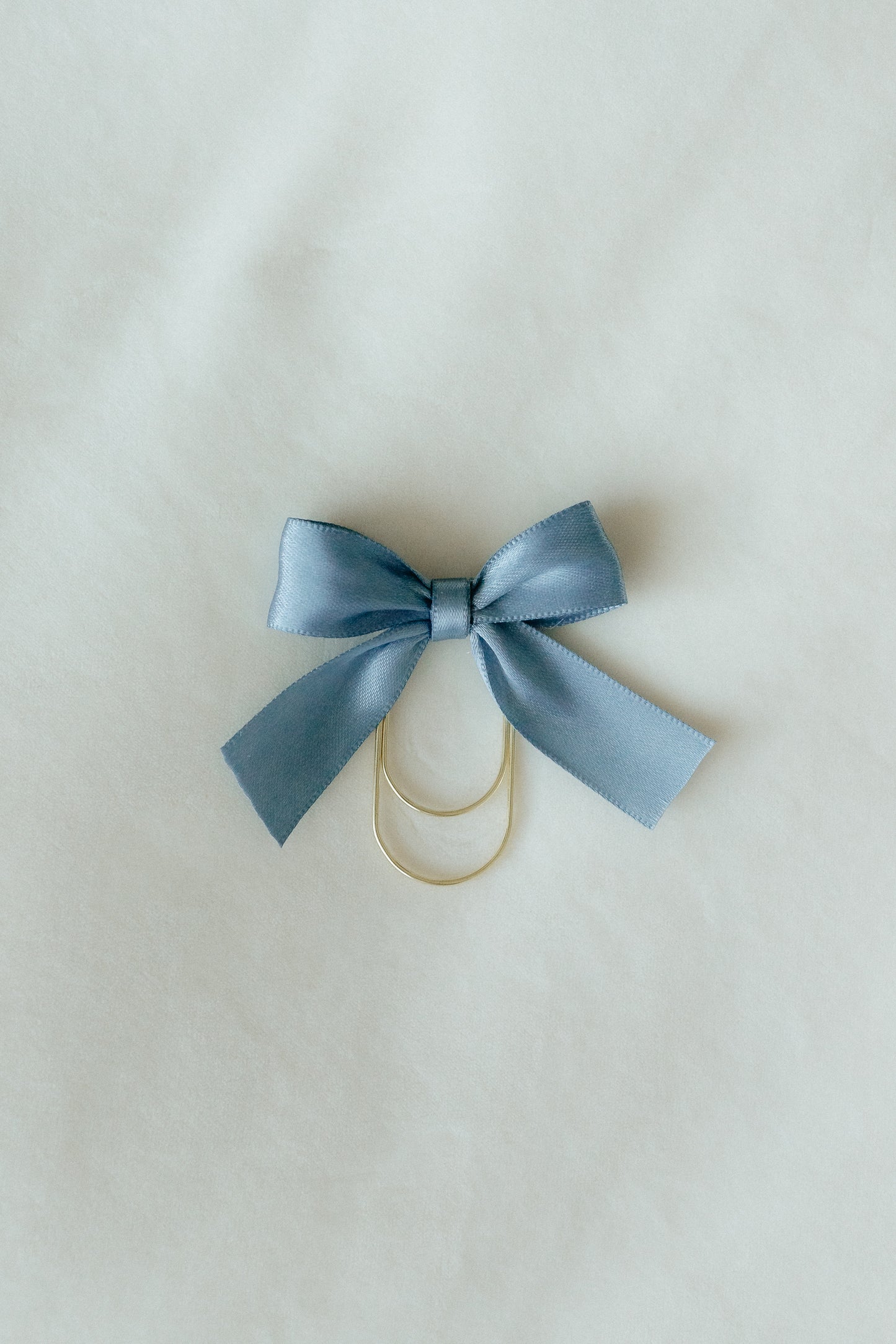 Satin Bible Bow - Dusty Blue