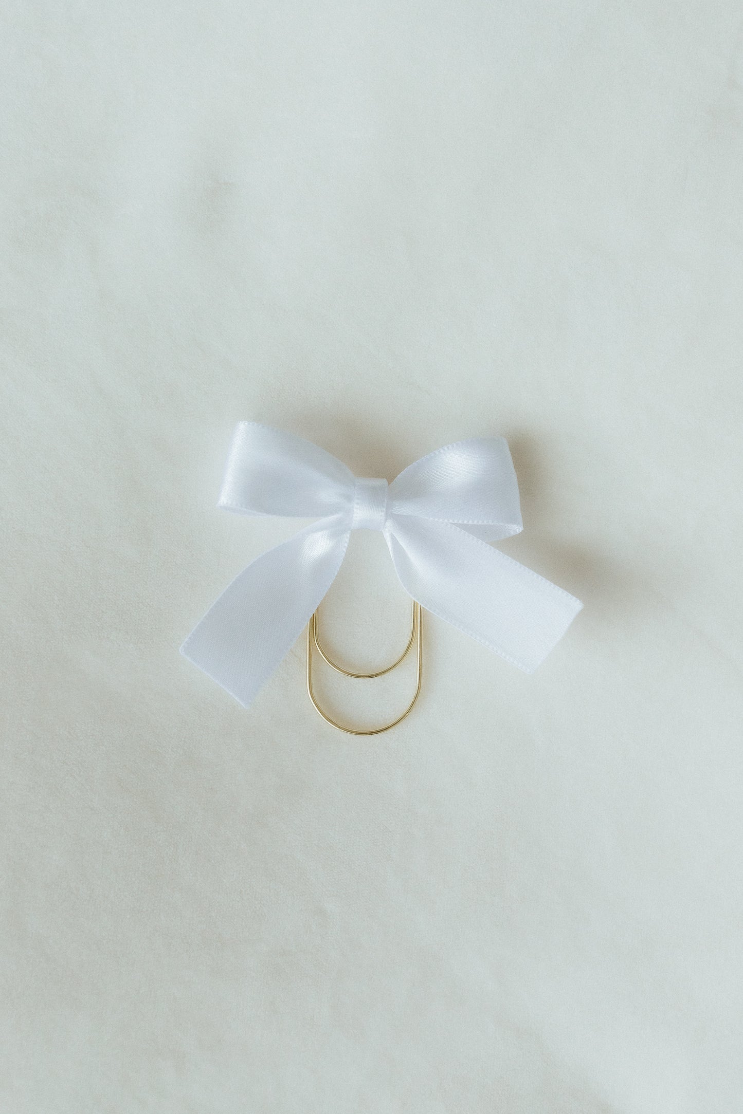 Satin Bible Bow - White