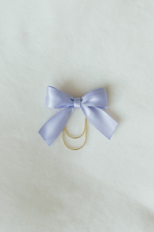 Satin Bible Bow - Lilac