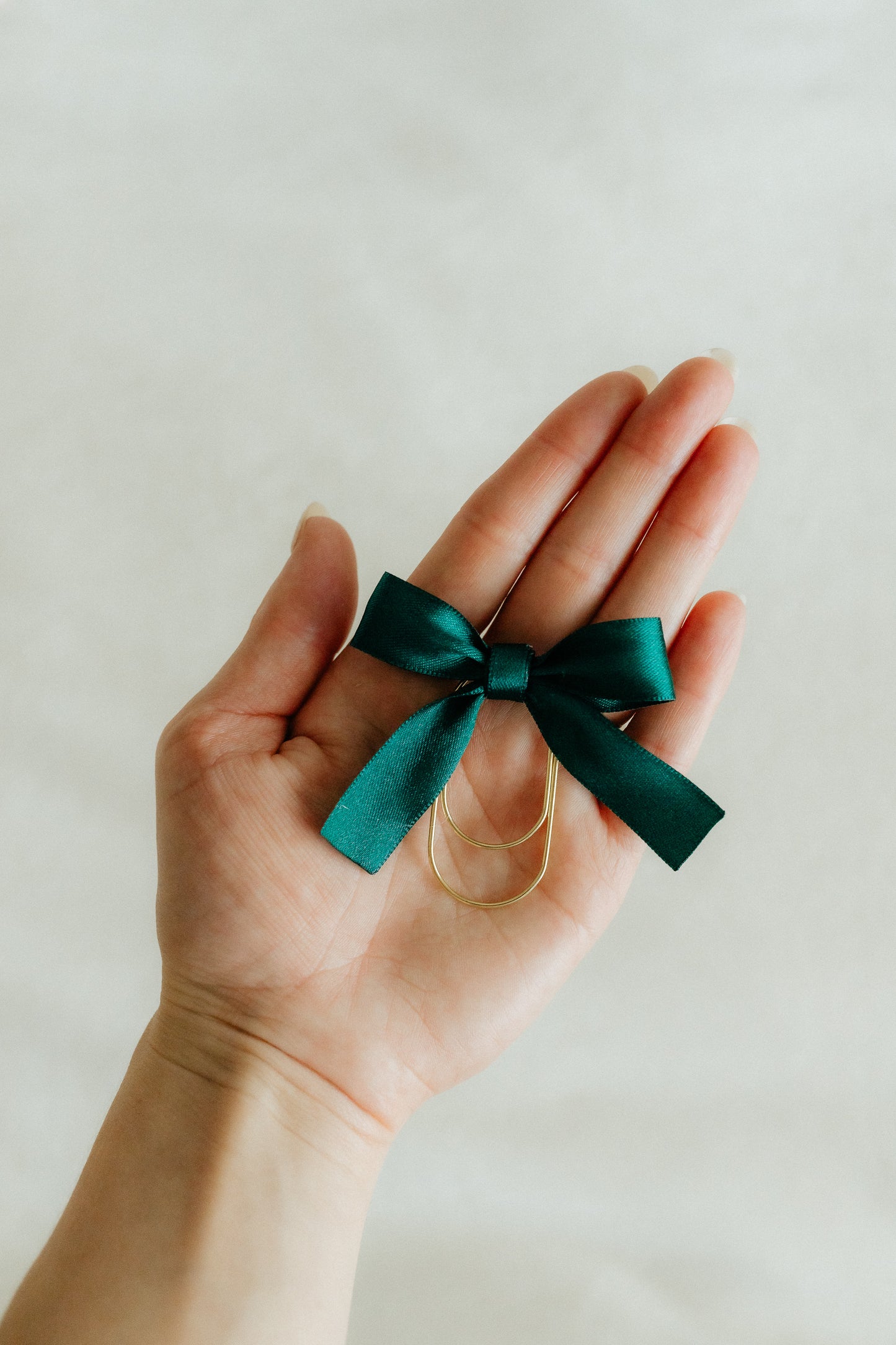 Satin Bible Bow - Forest Green