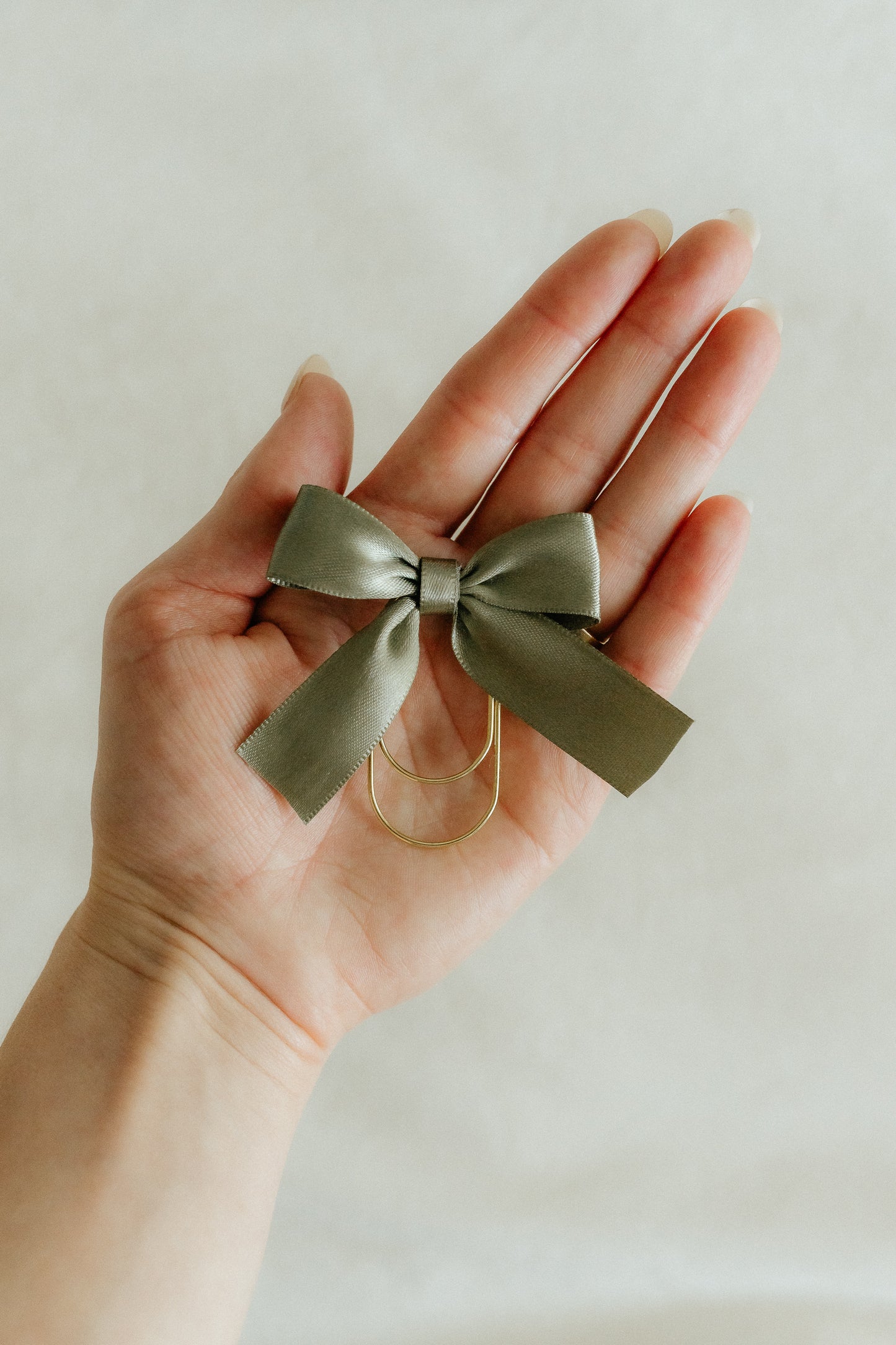 Satin Bible Bow - Sage Green