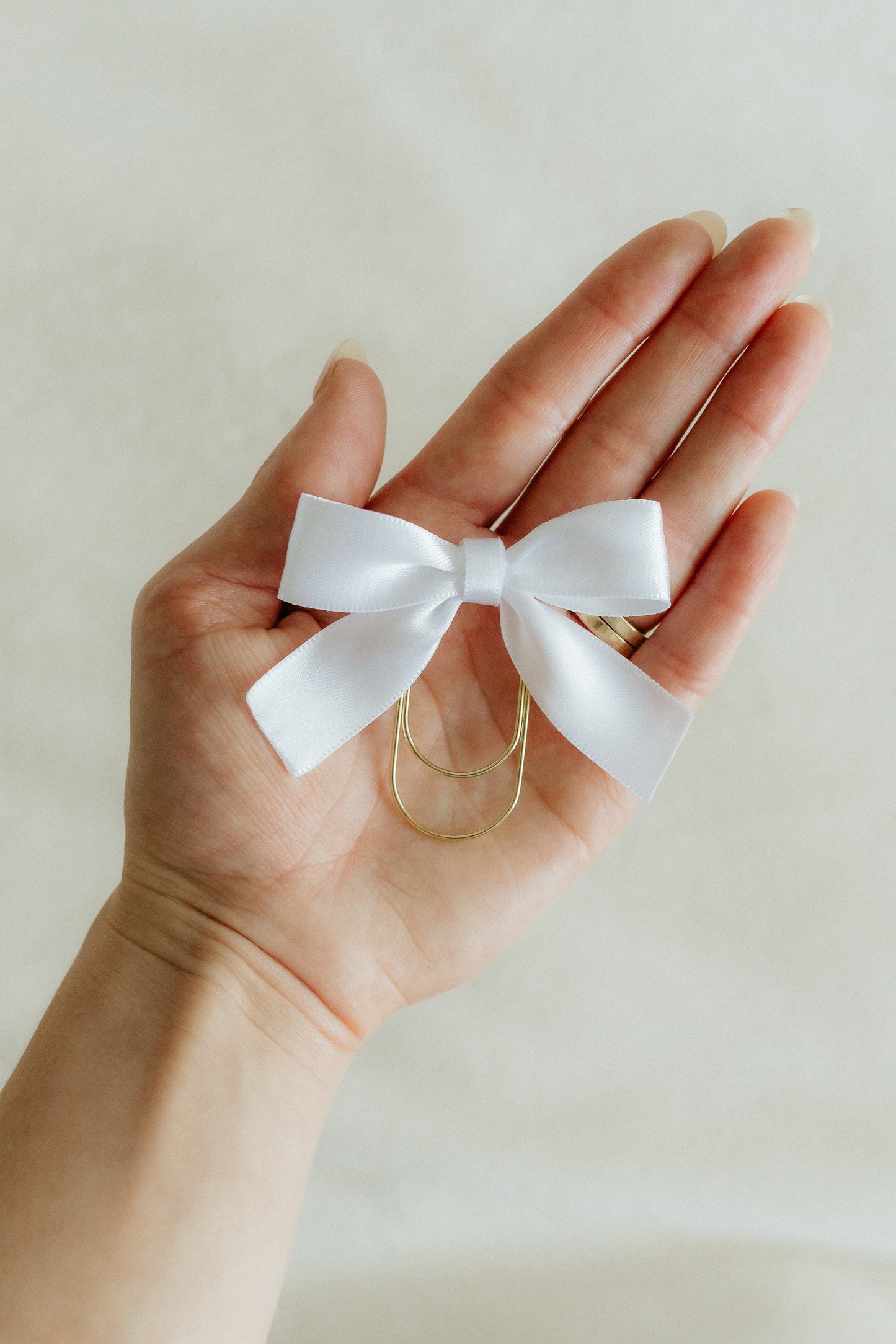 Satin Bible Bow - White