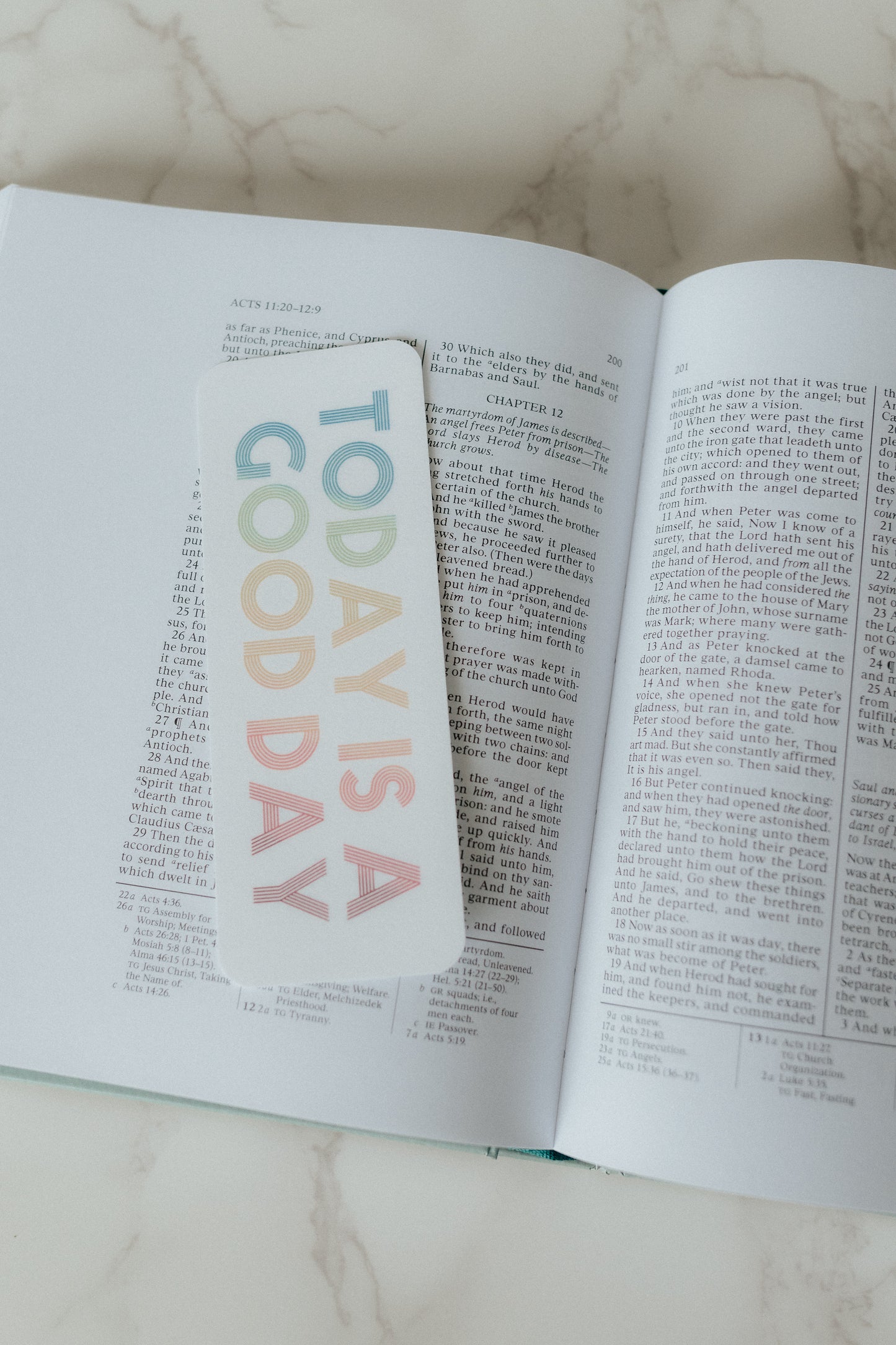 "Good Day" - Faith-Inspired Laminated Bookmarks