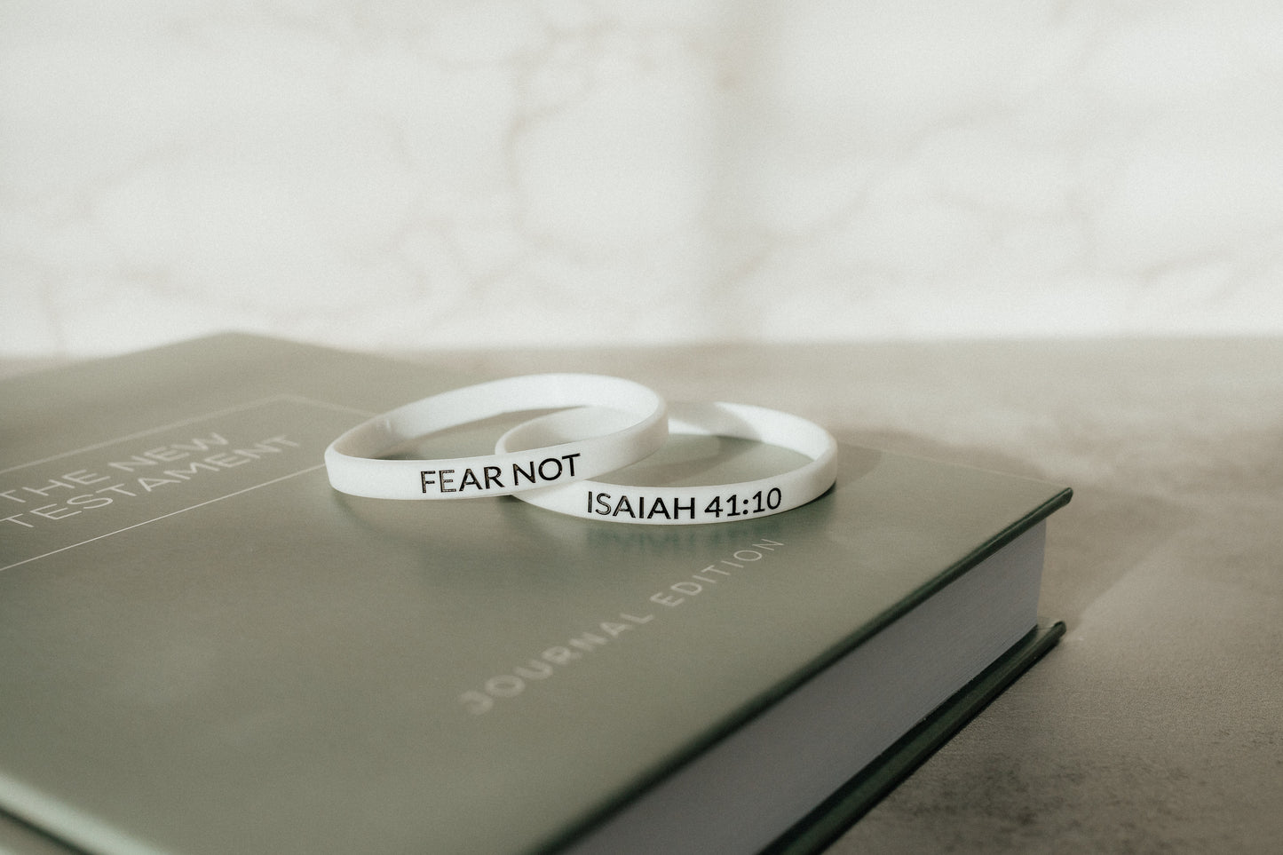 "Fear Not" - Faith Inspired Wristbands Available in 5 Colors