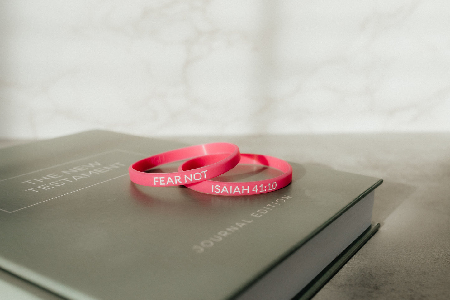 "Fear Not" - Faith Inspired Wristbands Available in 5 Colors