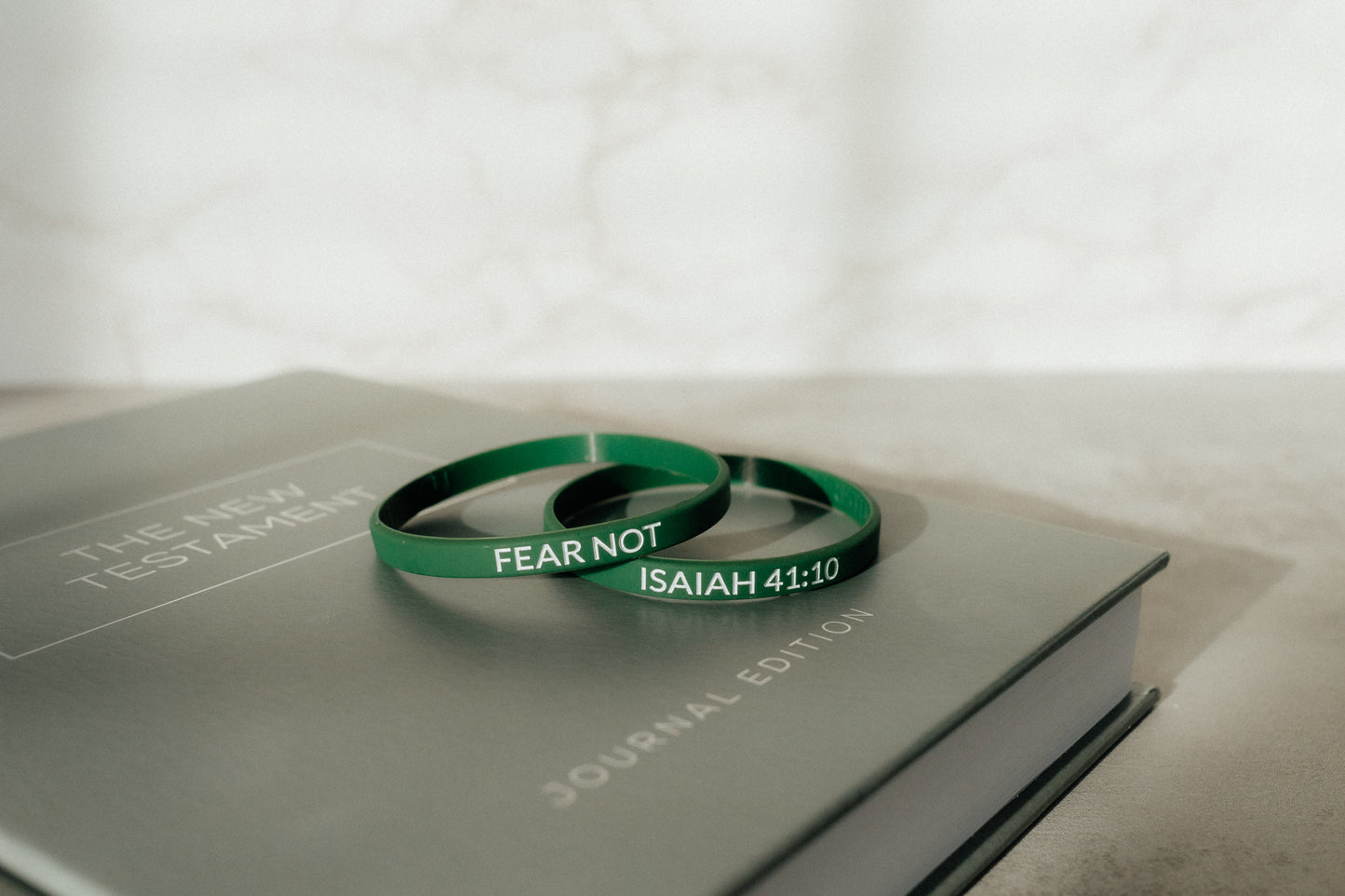 "Fear Not" - Faith Inspired Wristbands Available in 5 Colors