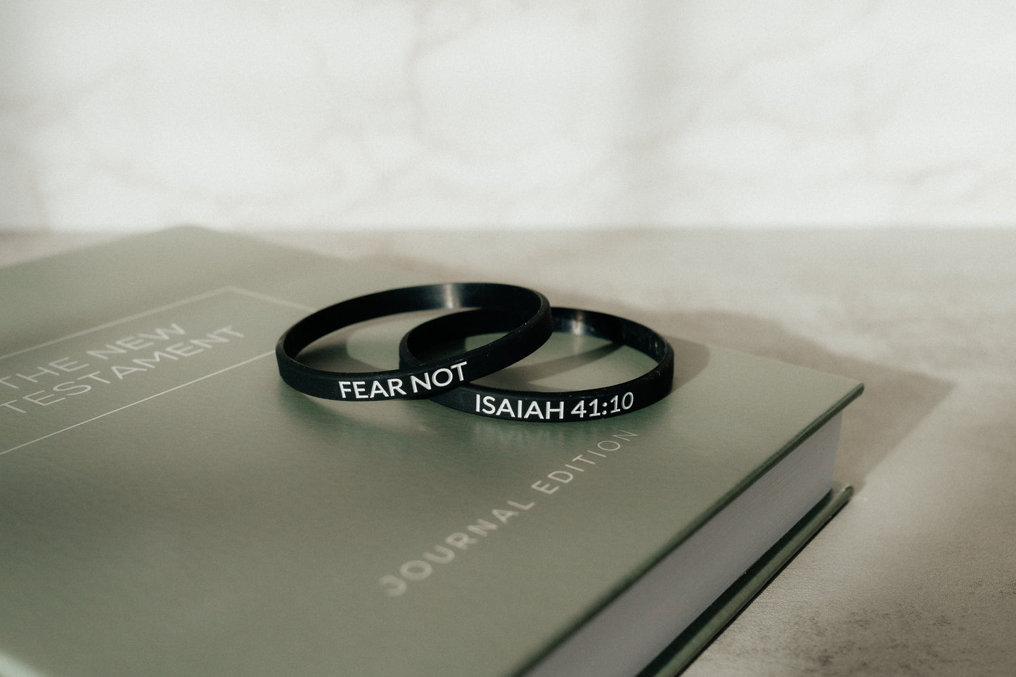 "Fear Not" - Faith Inspired Wristbands Available in 5 Colors