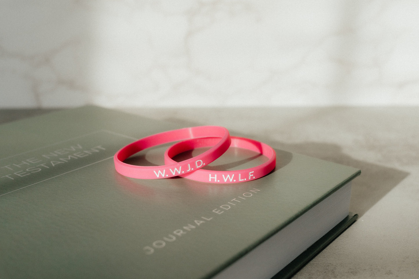 W.W.J.D. + H.W.L.F. - Faith Inspired Wristbands Available in 5 Colors