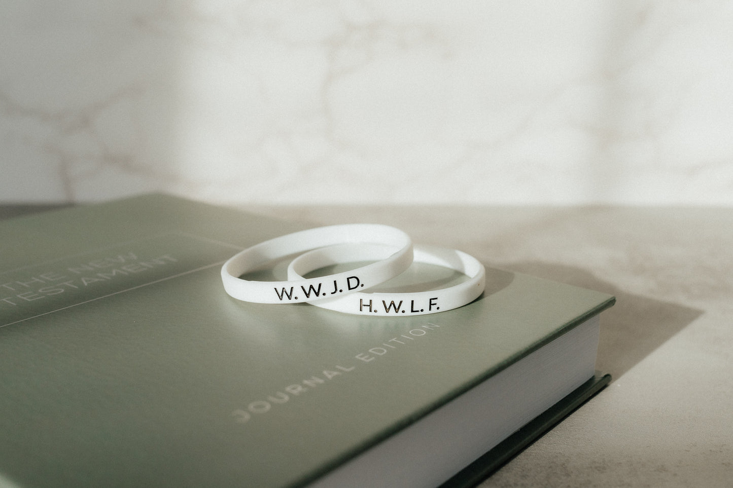 W.W.J.D. + H.W.L.F. - Faith Inspired Wristbands Available in 5 Colors