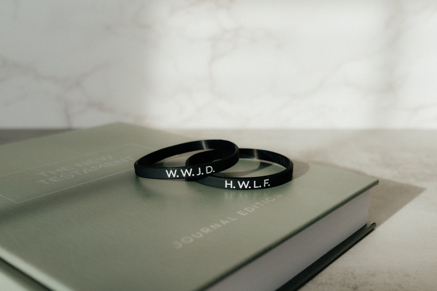 W.W.J.D. + H.W.L.F. - Faith Inspired Wristbands Available in 5 Colors