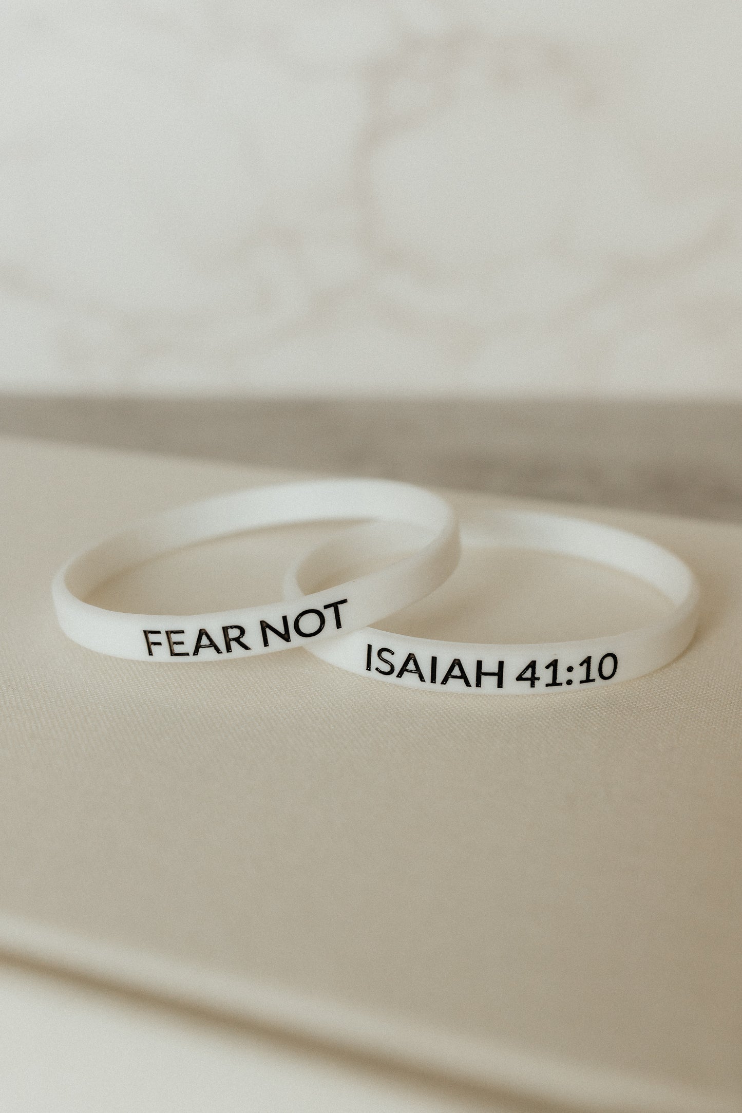 "Fear Not" - Faith Inspired Wristbands Available in 5 Colors