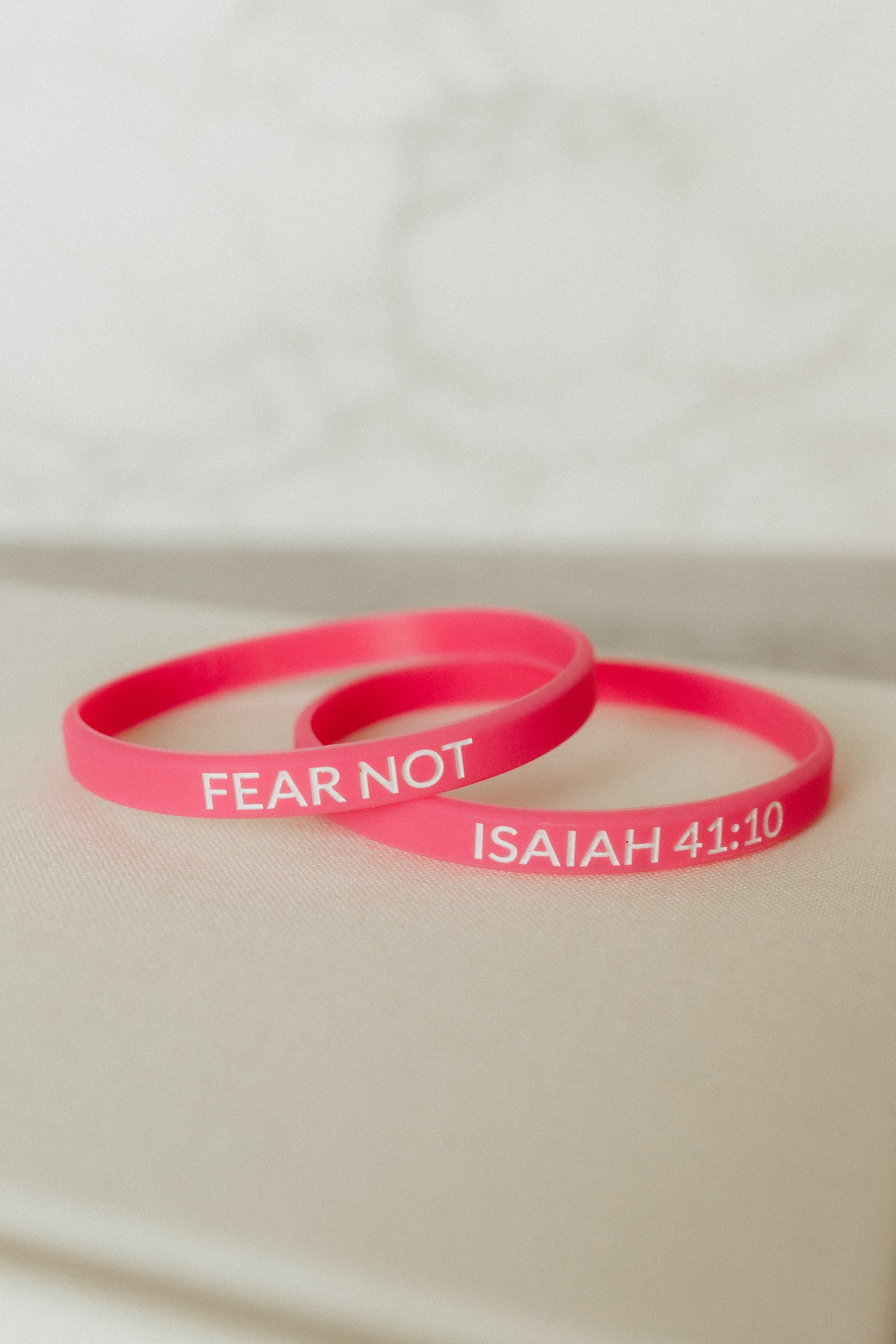 "Fear Not" - Faith Inspired Wristbands Available in 5 Colors