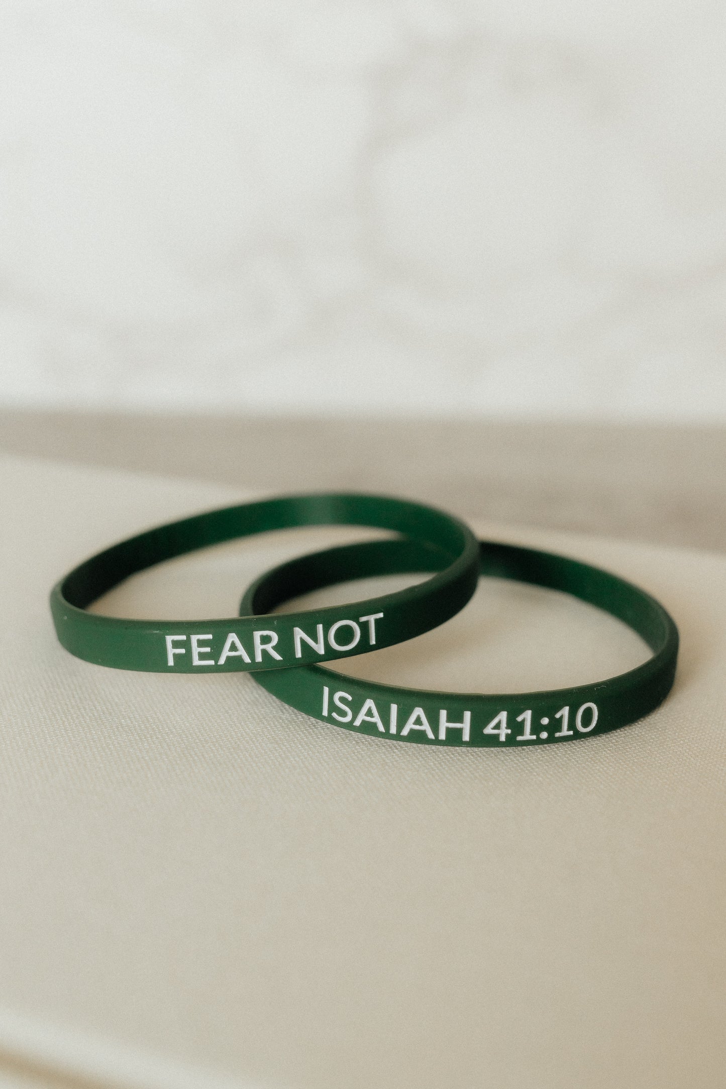 "Fear Not" - Faith Inspired Wristbands Available in 5 Colors