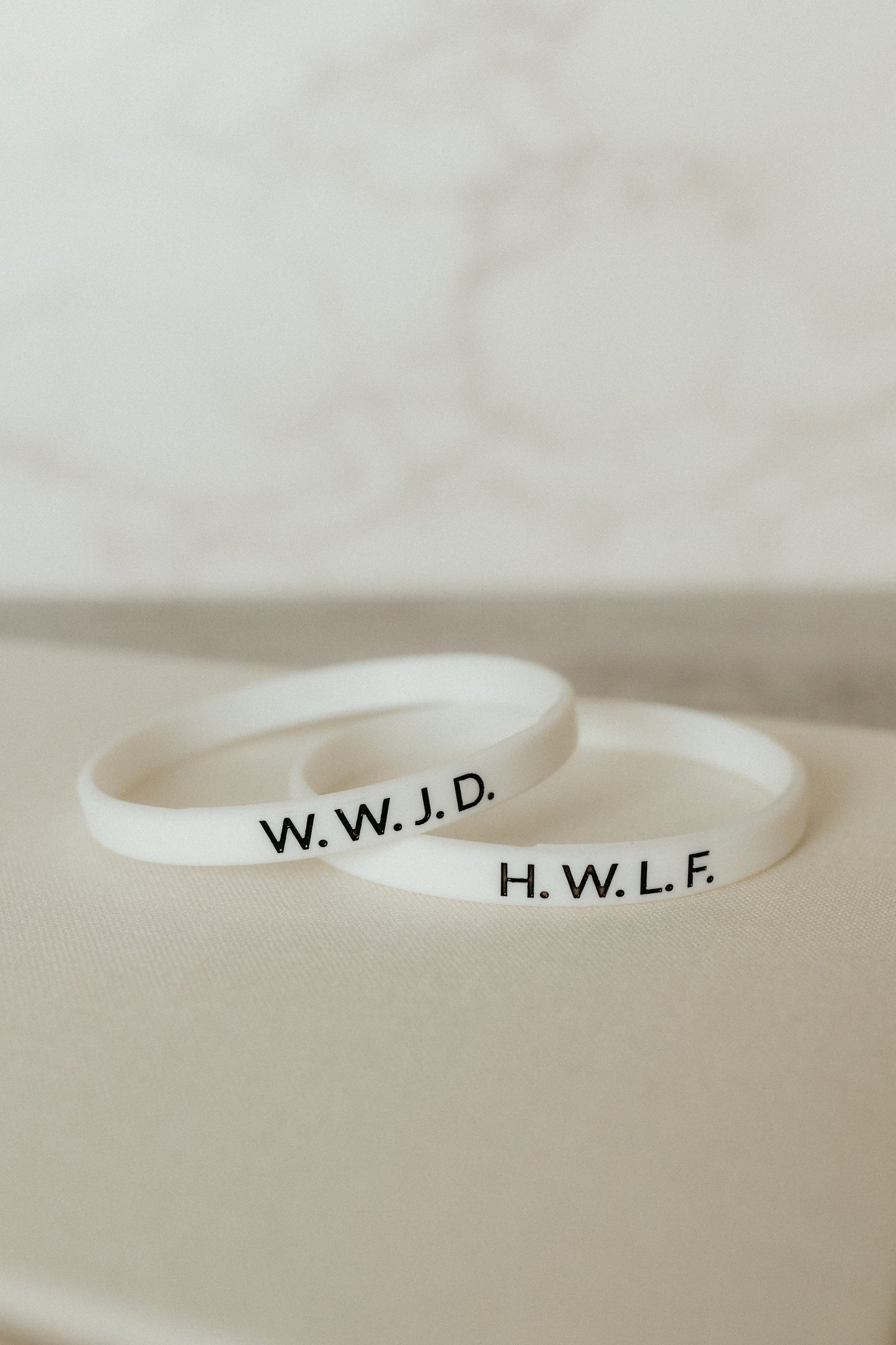 W.W.J.D. + H.W.L.F. - Faith Inspired Wristbands Available in 5 Colors