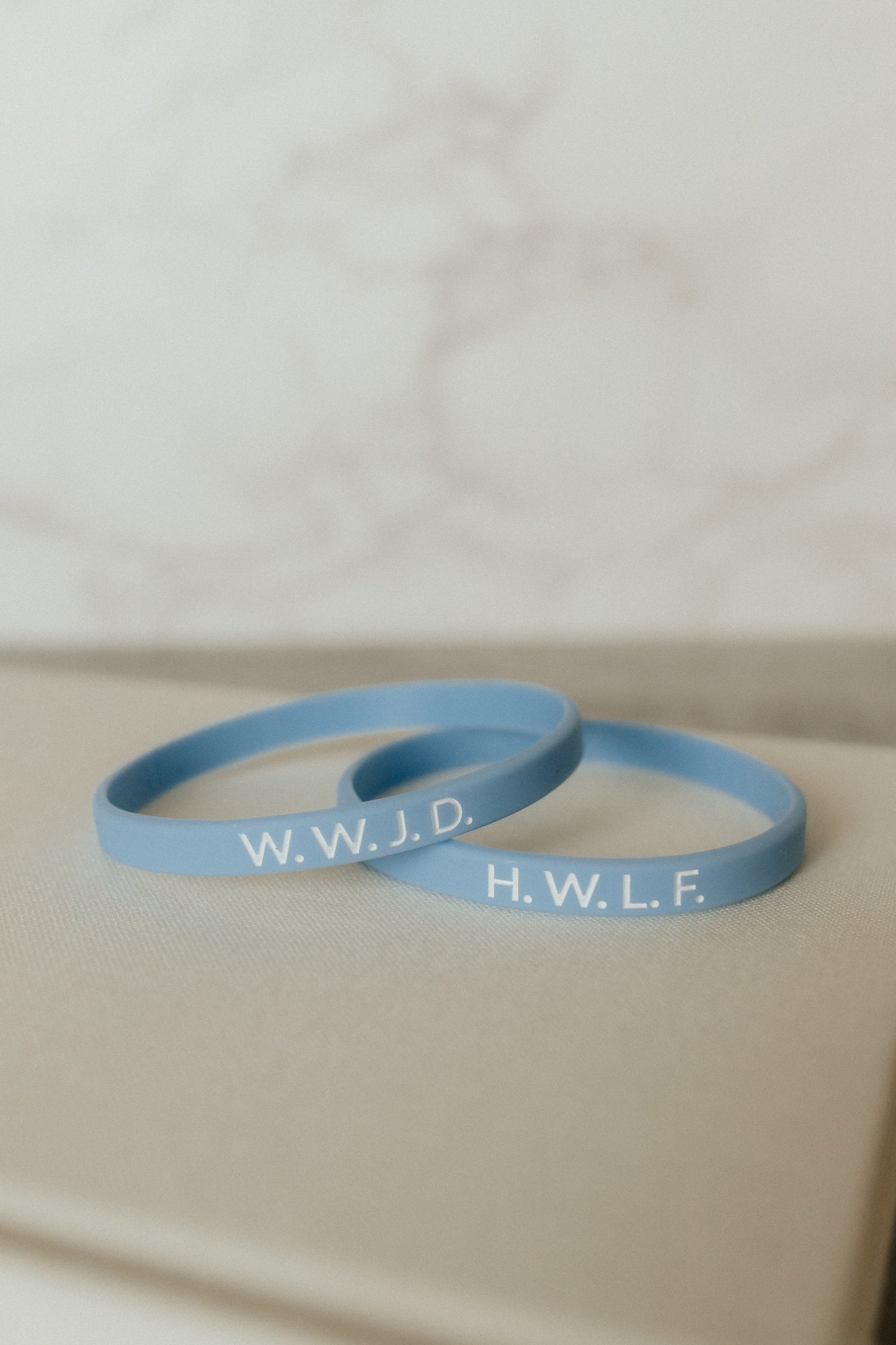 W.W.J.D. + H.W.L.F. - Faith Inspired Wristbands Available in 5 Colors