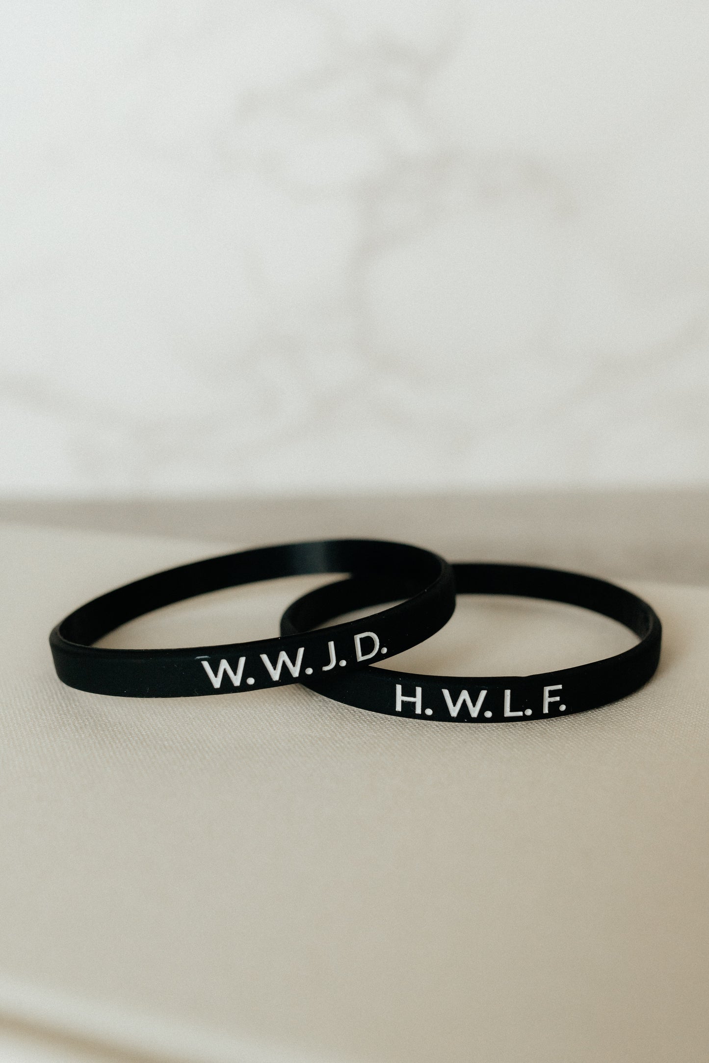 W.W.J.D. + H.W.L.F. - Faith Inspired Wristbands Available in 5 Colors